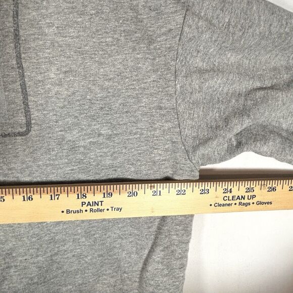 Vtg Thrashed Hoodie Sun Faded Distressed Pullover Gray Sweatshirt - Picture 6 of 9